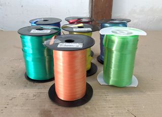 7 Rotoli di nastri liscio colori assortiti bobine