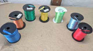 7 Rotoli di nastri liscio colori assortiti bobine