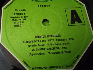 Vinilo Cuentos Infantiles