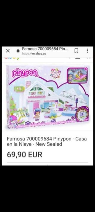 Casa de la Nieve de PinyPon Completa y súper nueva