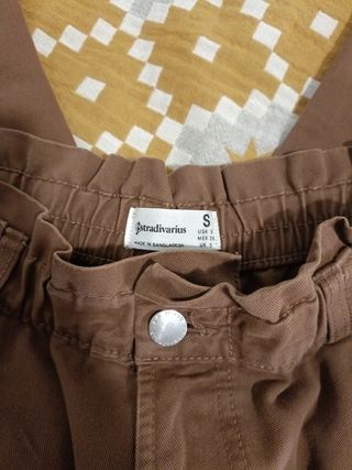 Pantalón largo paperbag