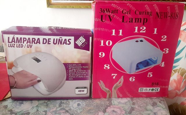 Lote 2 lámparas de uñas LED