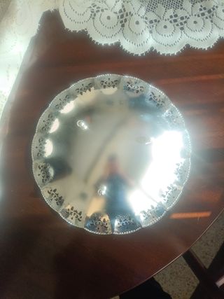 Bandeja plateada vajilla