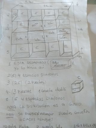 Mueble kallax 4x4 juvenil blanco