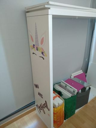 Mueble kallax 4x4 juvenil blanco
