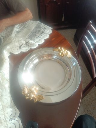 Vajilla plateada plato