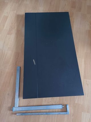Mesa abatible negra