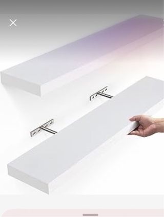 Un estante pared flotante 95x21 balda