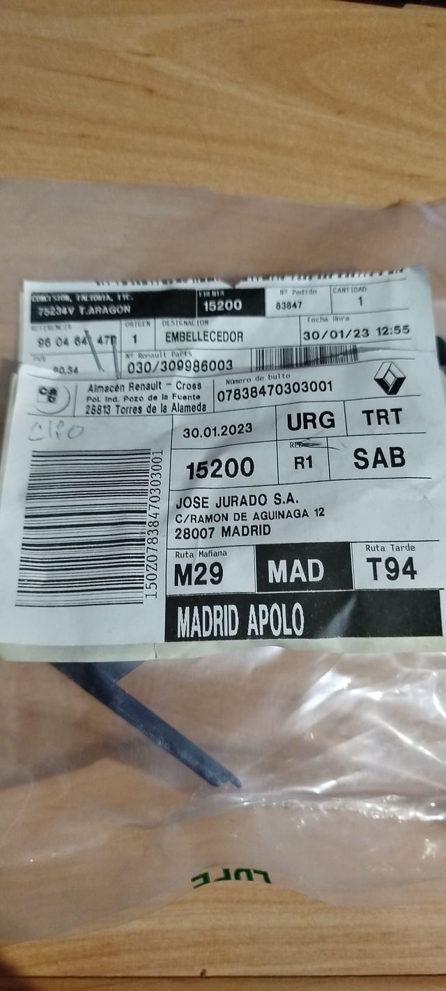 Embellecedor Renault Clio