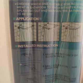 Barra para cortina de ducha nueva