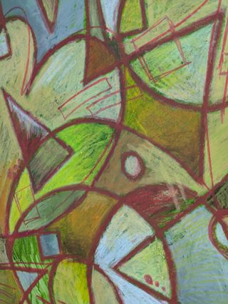 Cuadro abstracto moderno grande texturas oleo