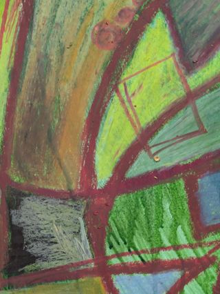 Cuadro abstracto moderno grande texturas oleo