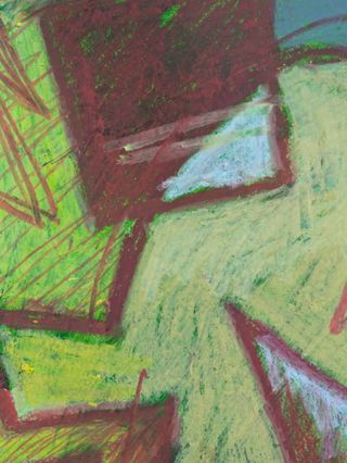 Cuadro abstracto moderno grande texturas oleo