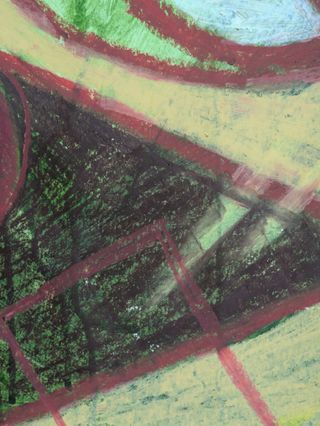 Cuadro abstracto moderno grande texturas oleo