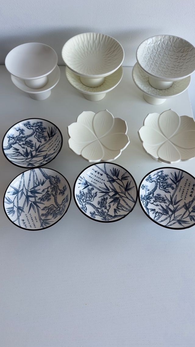 12 Platillos elevados para postres o aperitivos