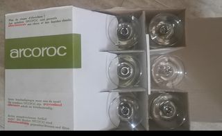 Sin uso 12 copas vino Arcoroc Arqués