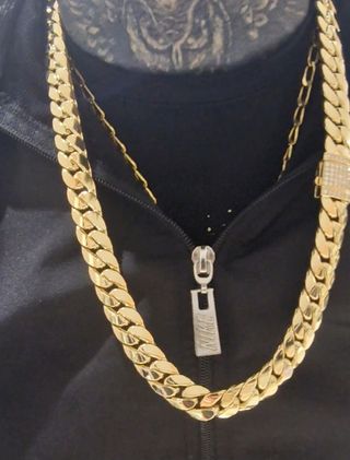 CADENA  CUBANA ORO 18KT  