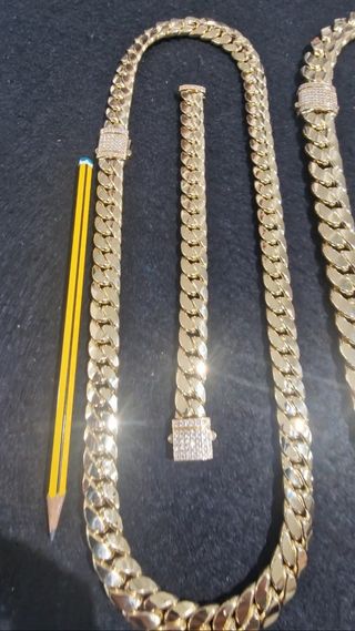 CADENA  CUBANA ORO 18KT  