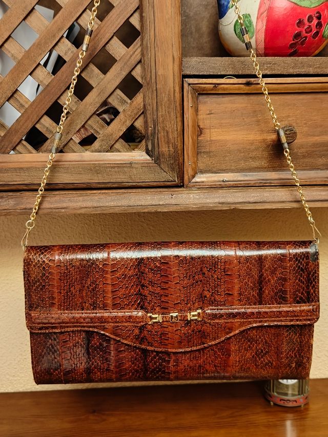 Bolso piel de serpiente
