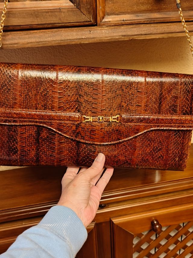 Bolso piel de serpiente