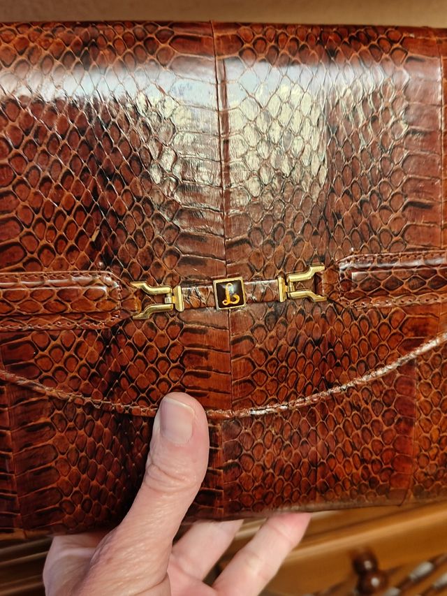 Bolso piel de serpiente
