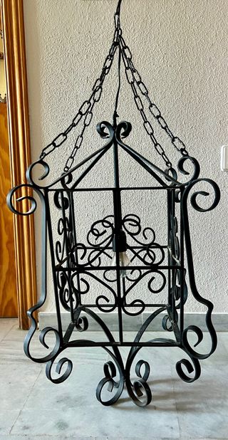 Lámpara hierro forjado