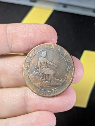 10 céntimos 1870