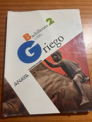Libro de texto de griego para 2 de bachillerato 