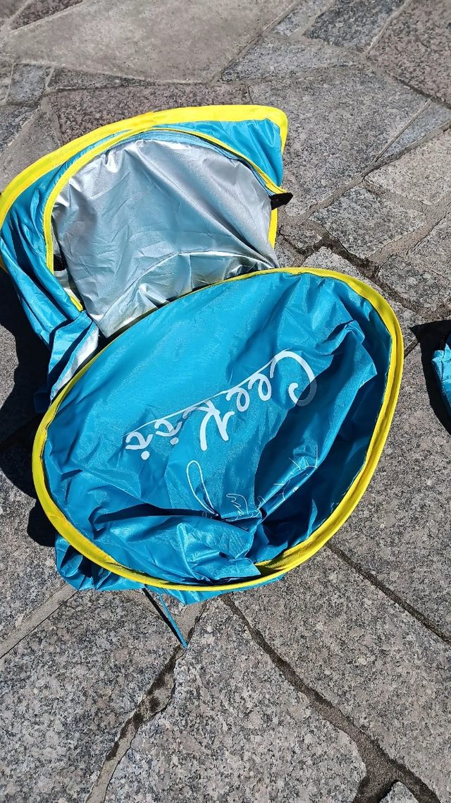 Tienda playa bebe con piscina opcional