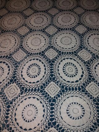 Copriletto coperta matrimoniale fatta a mano