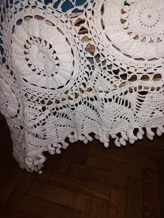 Copriletto coperta matrimoniale fatta a mano