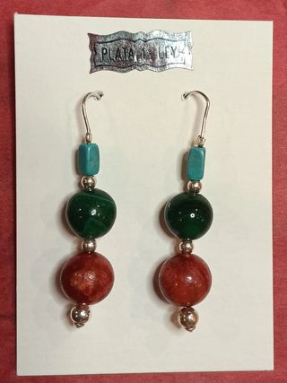 CORAL, MALAQUITA, TURQUESA  Y PLATA