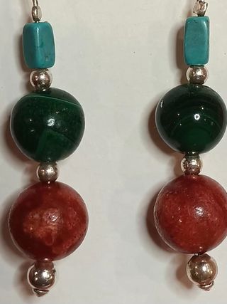 CORAL, MALAQUITA, TURQUESA  Y PLATA
