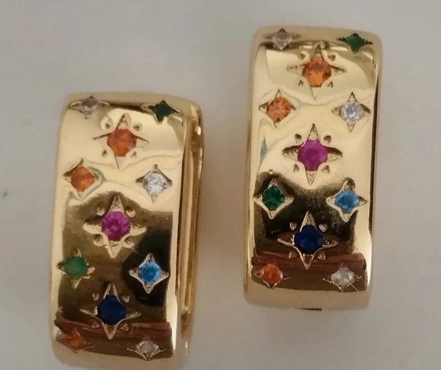 Pendientes Plata y circonitas brillantes