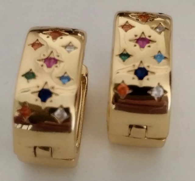 Pendientes Plata y circonitas brillantes