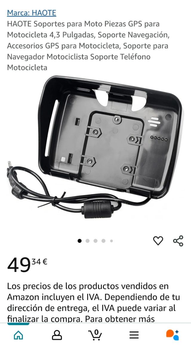 Soporte GPS para moto o coche