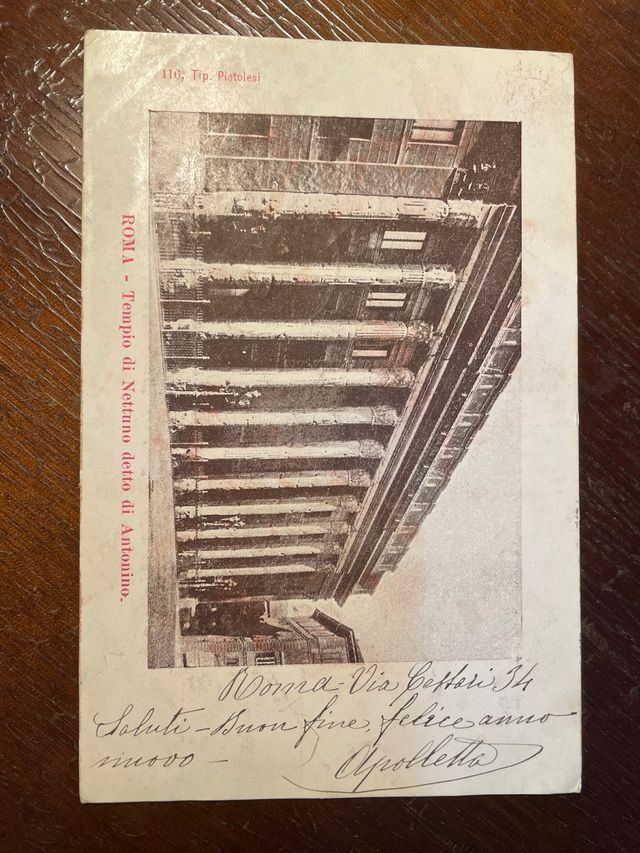 Cartolina da Roma spedita nel 1902