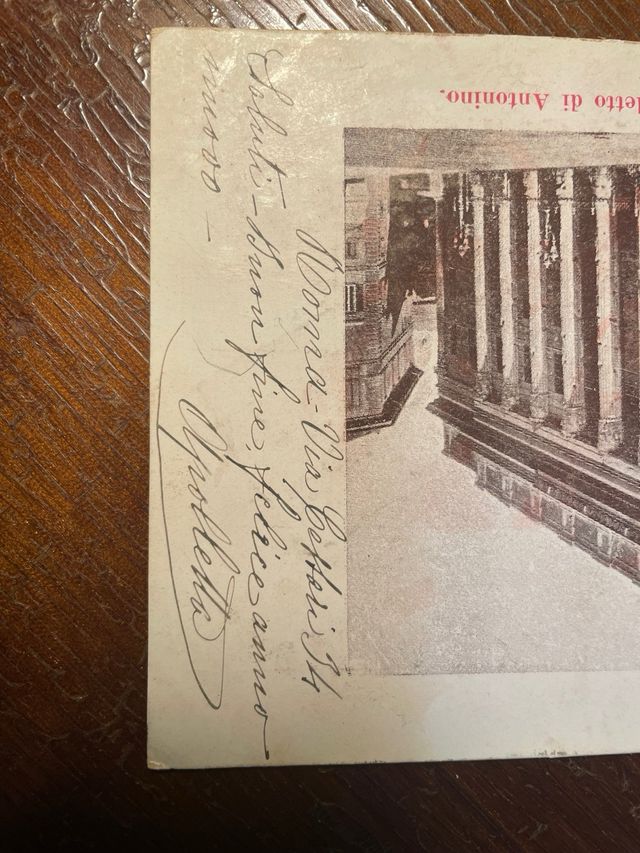 Cartolina da Roma spedita nel 1902