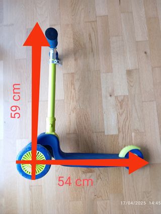 Último día disponible! Patinete (3-4 años).
