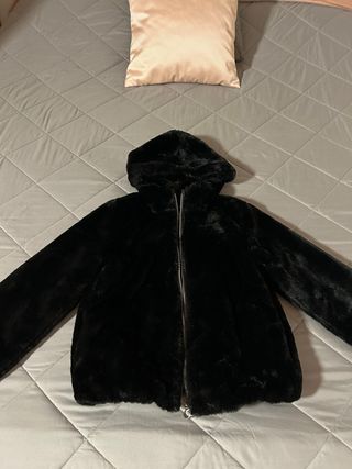 Pellicciotto nero bambina