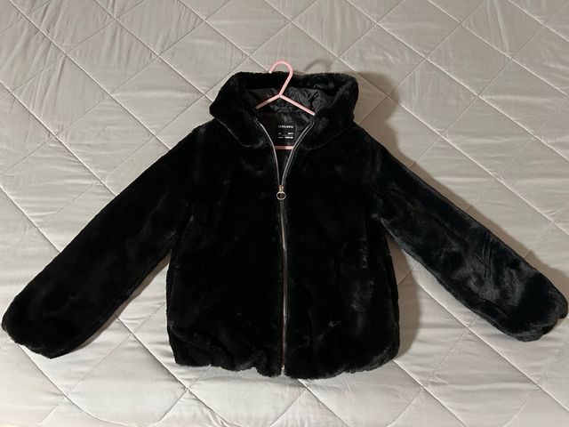 Pellicciotto nero bambina