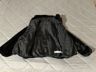 Pellicciotto nero bambina