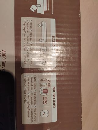 Aplique pared cromado ip44