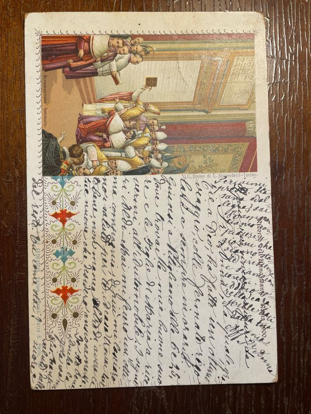 Cartolina postale in ricordo dell’anno Santo 1900