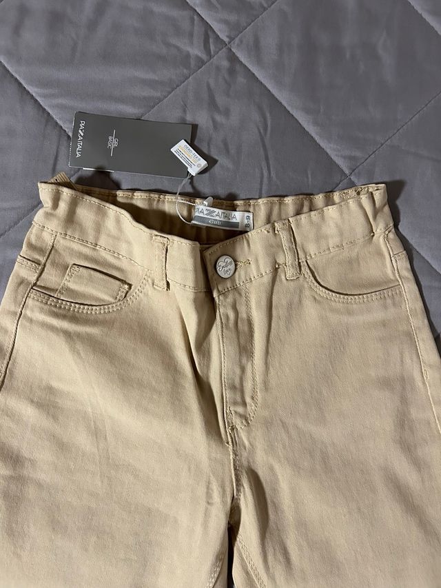 Pantaloni beige bambina