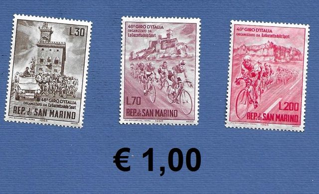 1965 francobolli San Marino serie completa