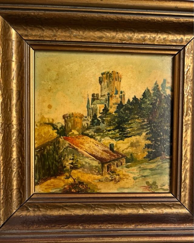 2 pequeños cuadros antiguos