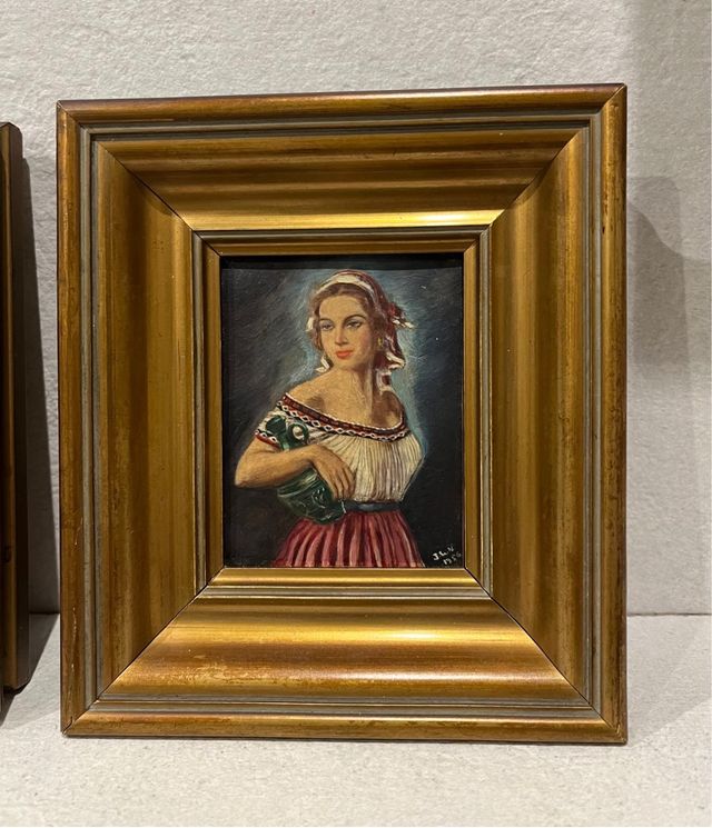 2 pequeños cuadros antiguos