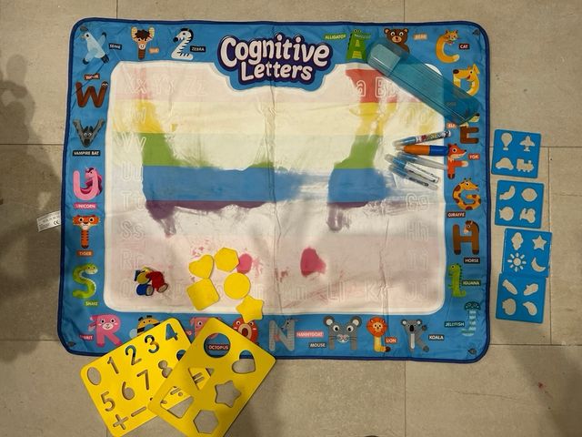 Pizarra que pinta con agua