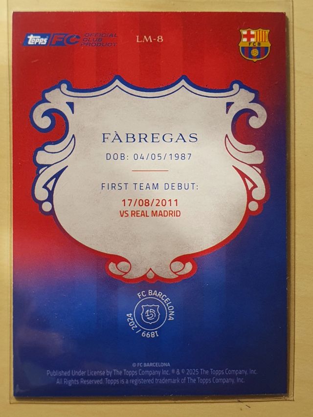 CESC FABREGAS LA MASIA FCB 125